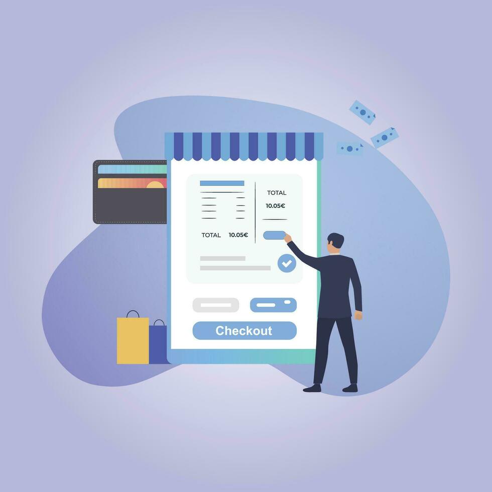 One Step Checkout vector