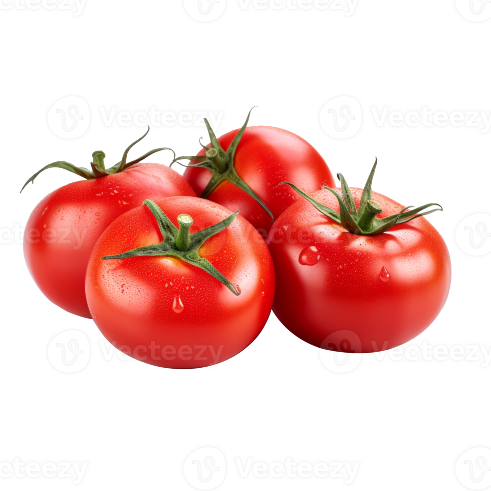 AI generated Fresh red tomato, Tomatoes top view, side view. png