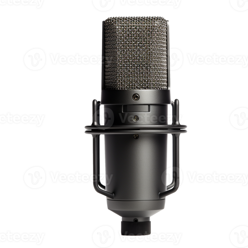 AI generated photo realist condenser microphone, studio condenser microphone. png
