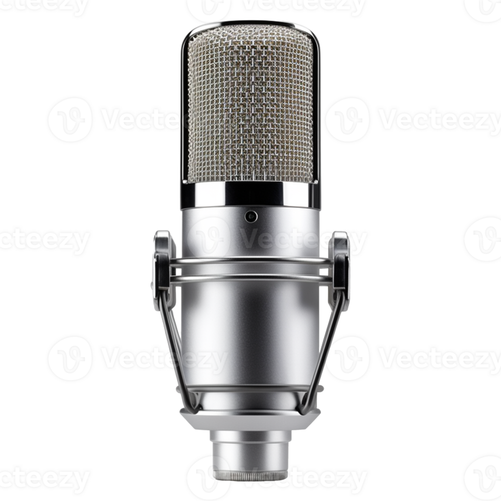 AI generated photo realist condenser microphone, studio condenser microphone. png