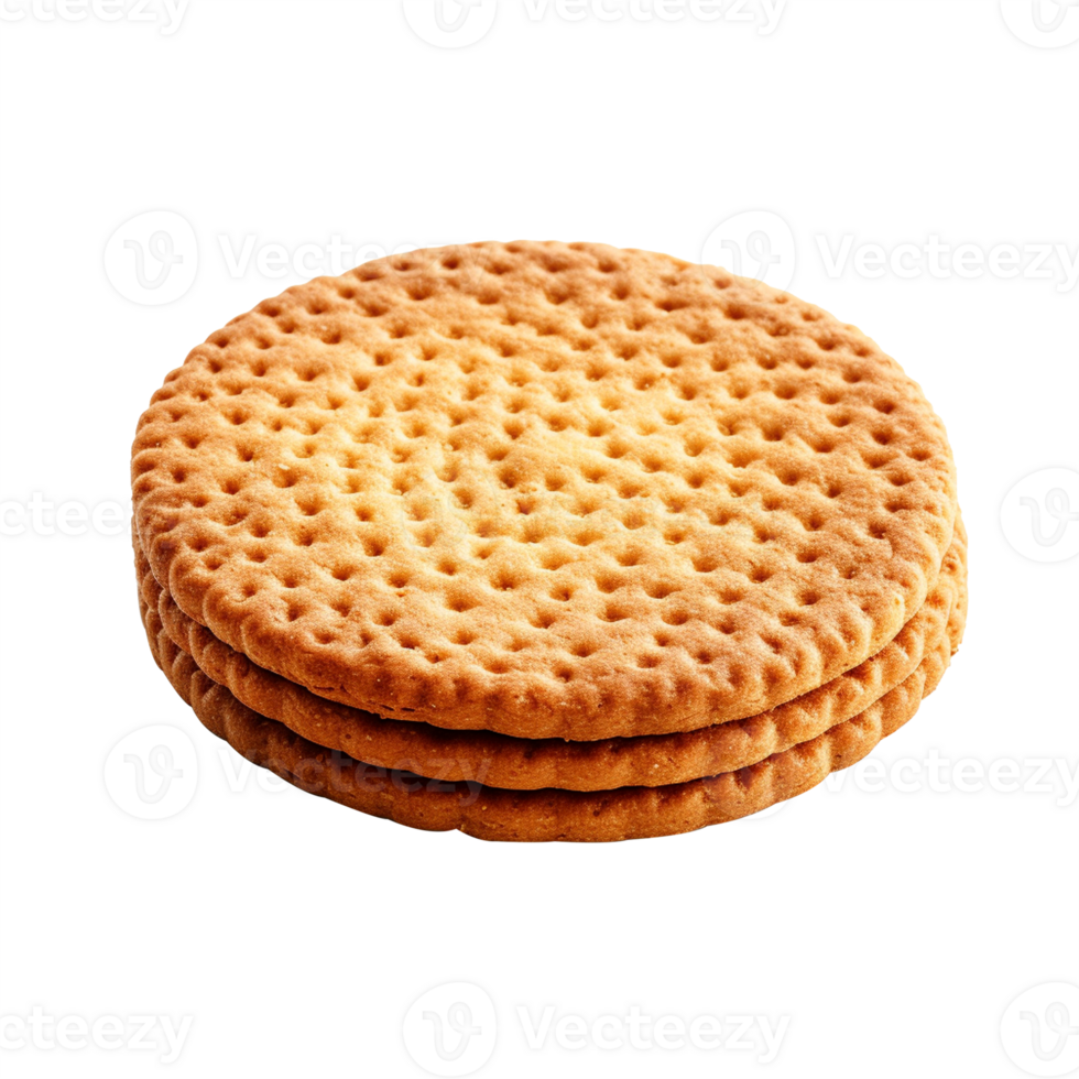 AI generated Biscuit on white background, photorealistic, best quality, detailed skin, hdr, sharp focus png