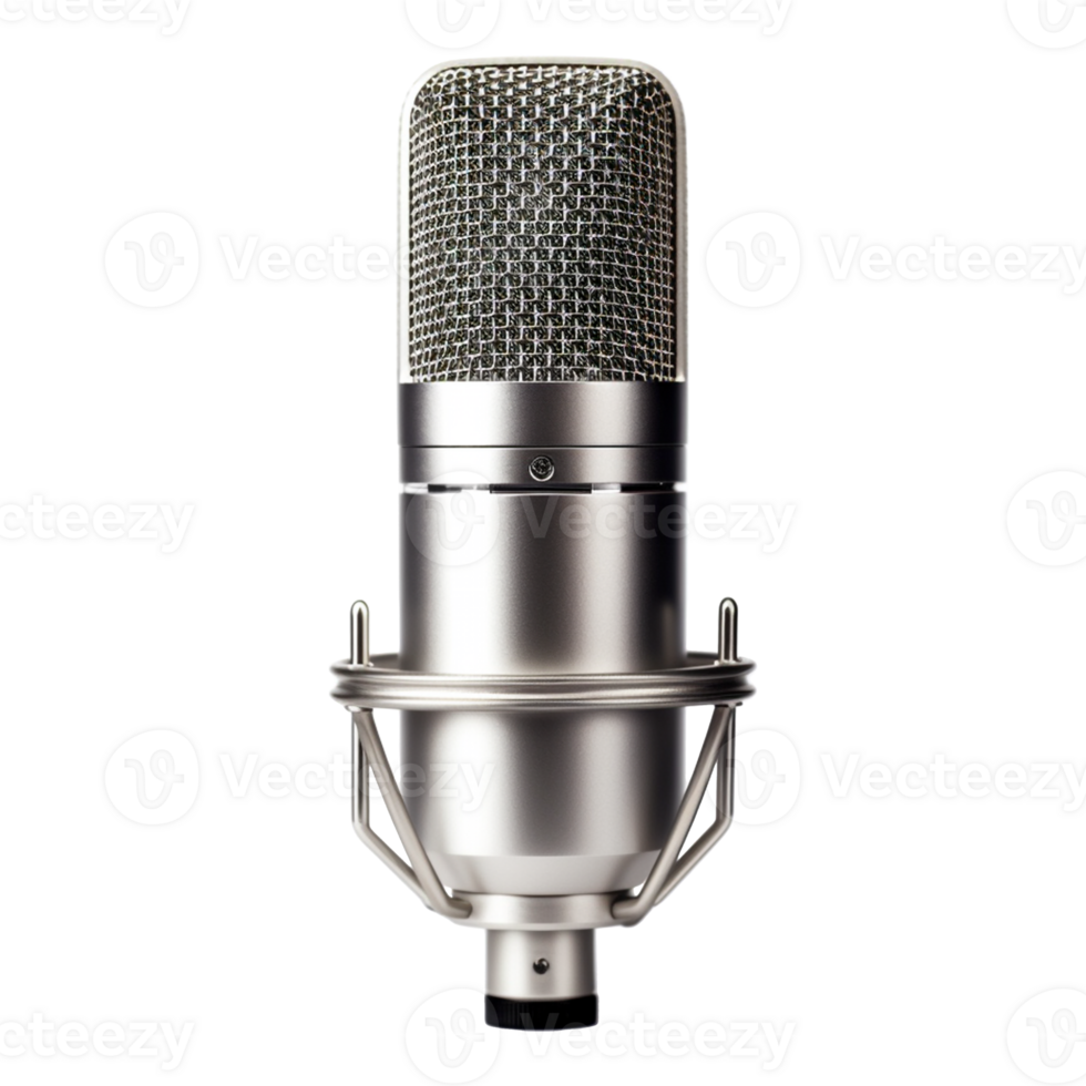 AI generated photo realist condenser microphone, studio condenser microphone. png