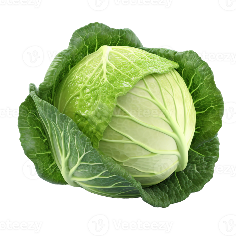 AI generated High quality photo of Fresh Green Cabbage vegetable. png