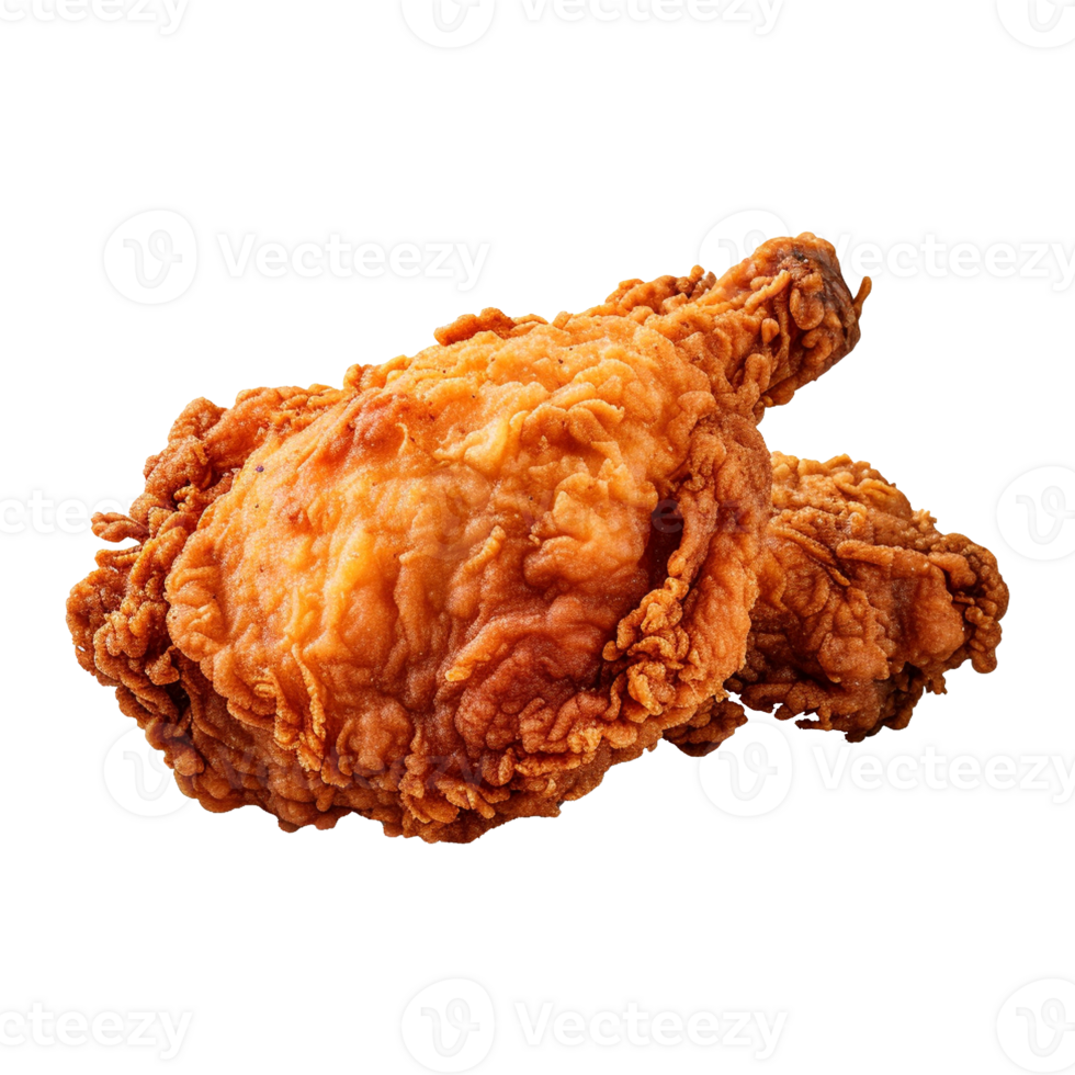 AI generated High Quality photo of Delicious crispy fried chicken pieces png