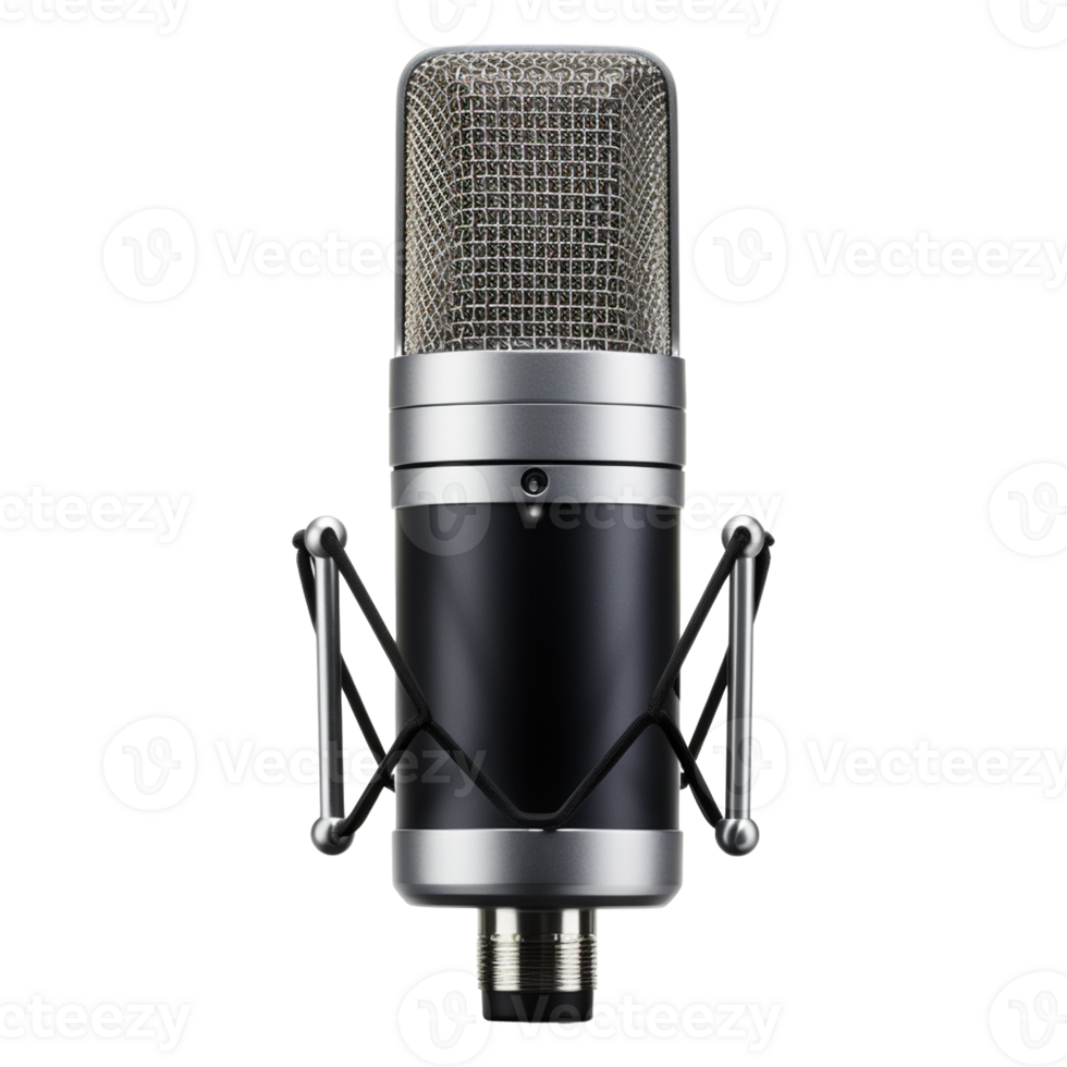 AI generated photo realist condenser microphone, studio condenser microphone. png