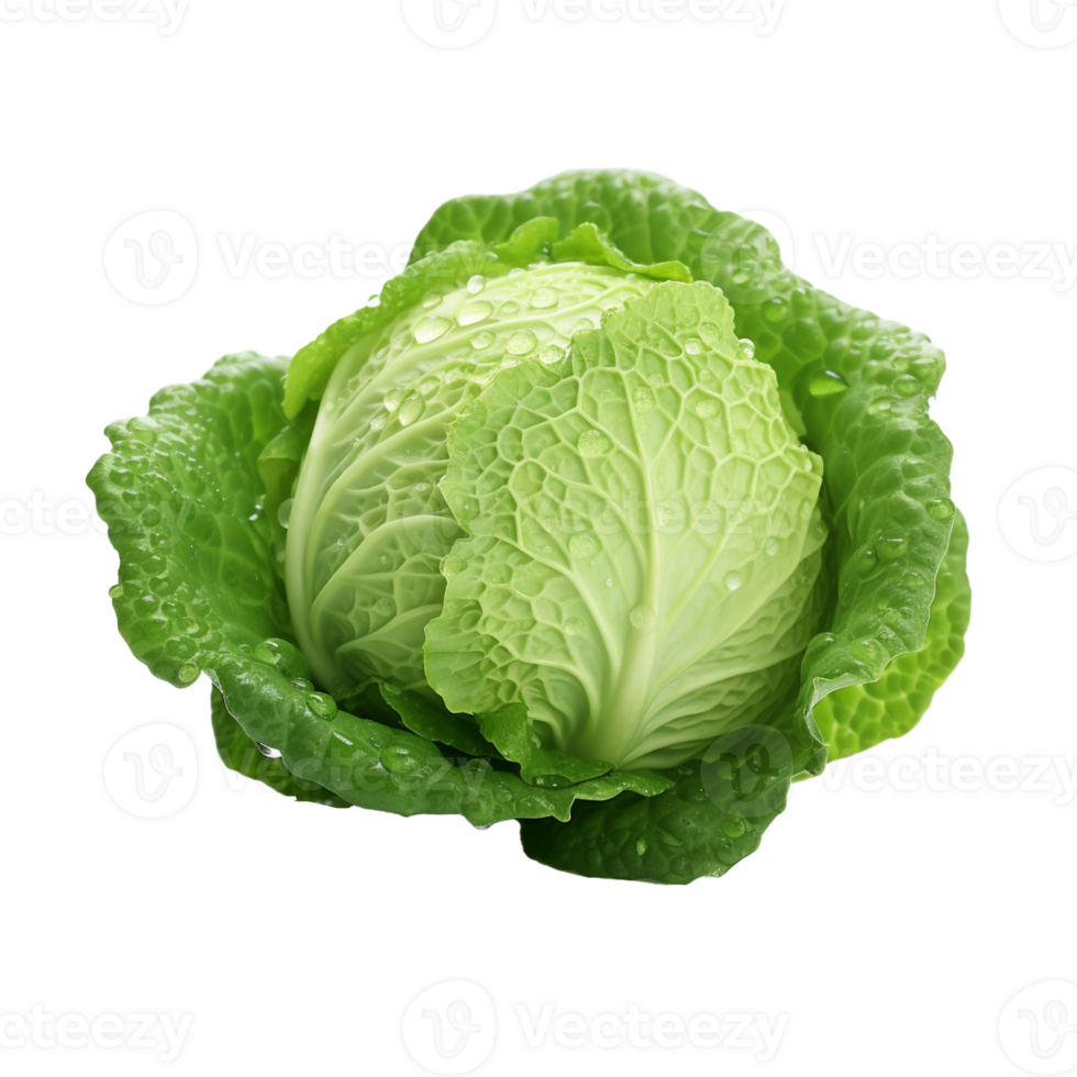 AI generated High quality photo of Fresh Green Cabbage vegetable. png