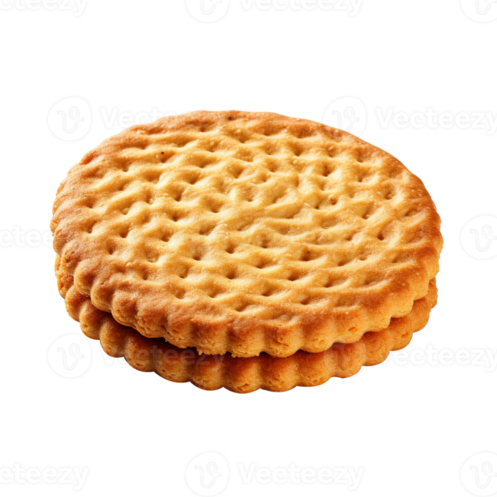 AI generated Biscuit on white background, photorealistic, best quality, detailed skin, hdr, sharp focus png