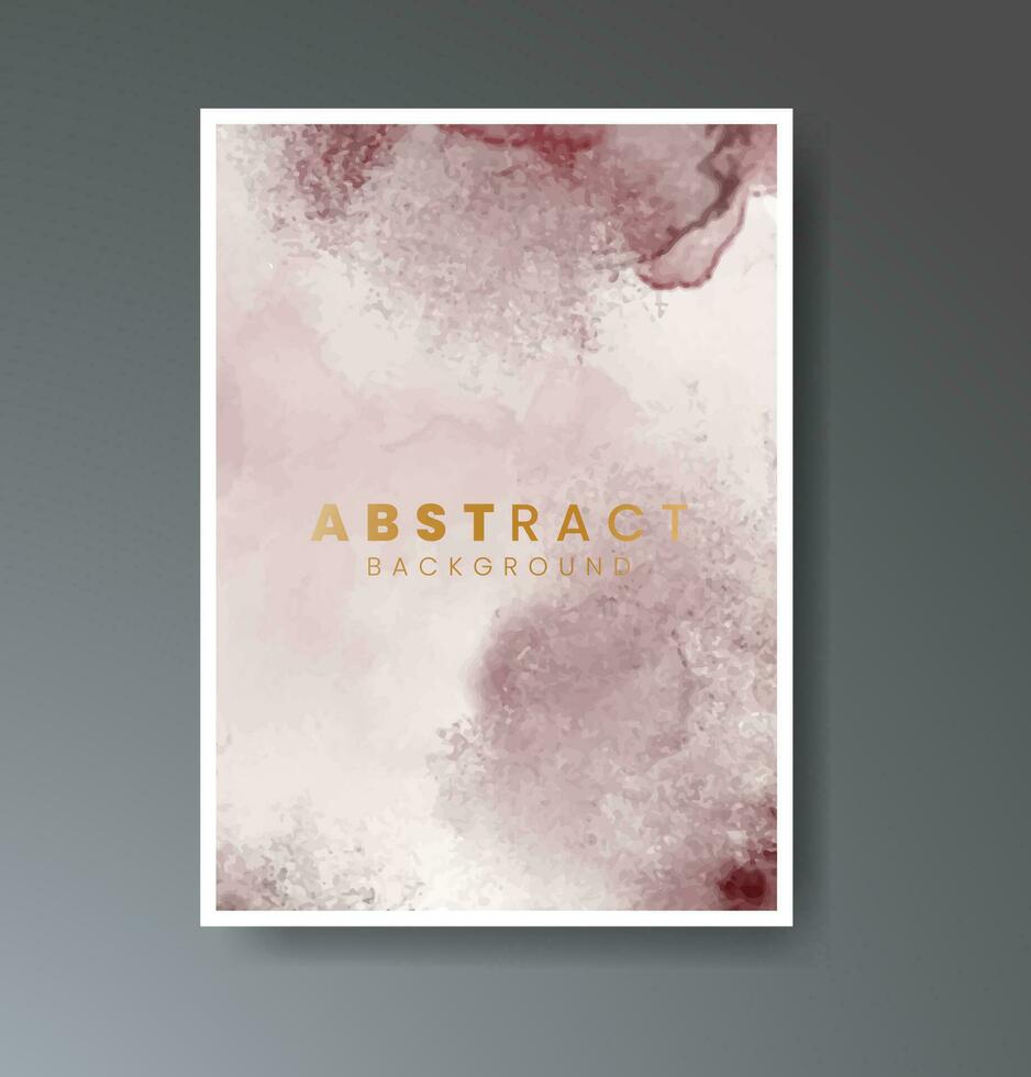 Cover template with watercolor background. Design for your cover, date, postcard, banner, logo. vector