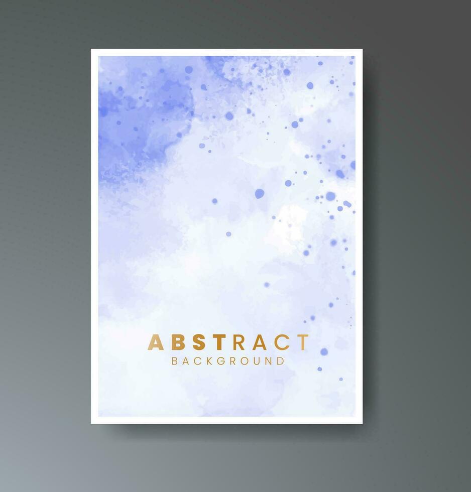 Cover template with watercolor background. Design for your cover, date, postcard, banner, logo. vector