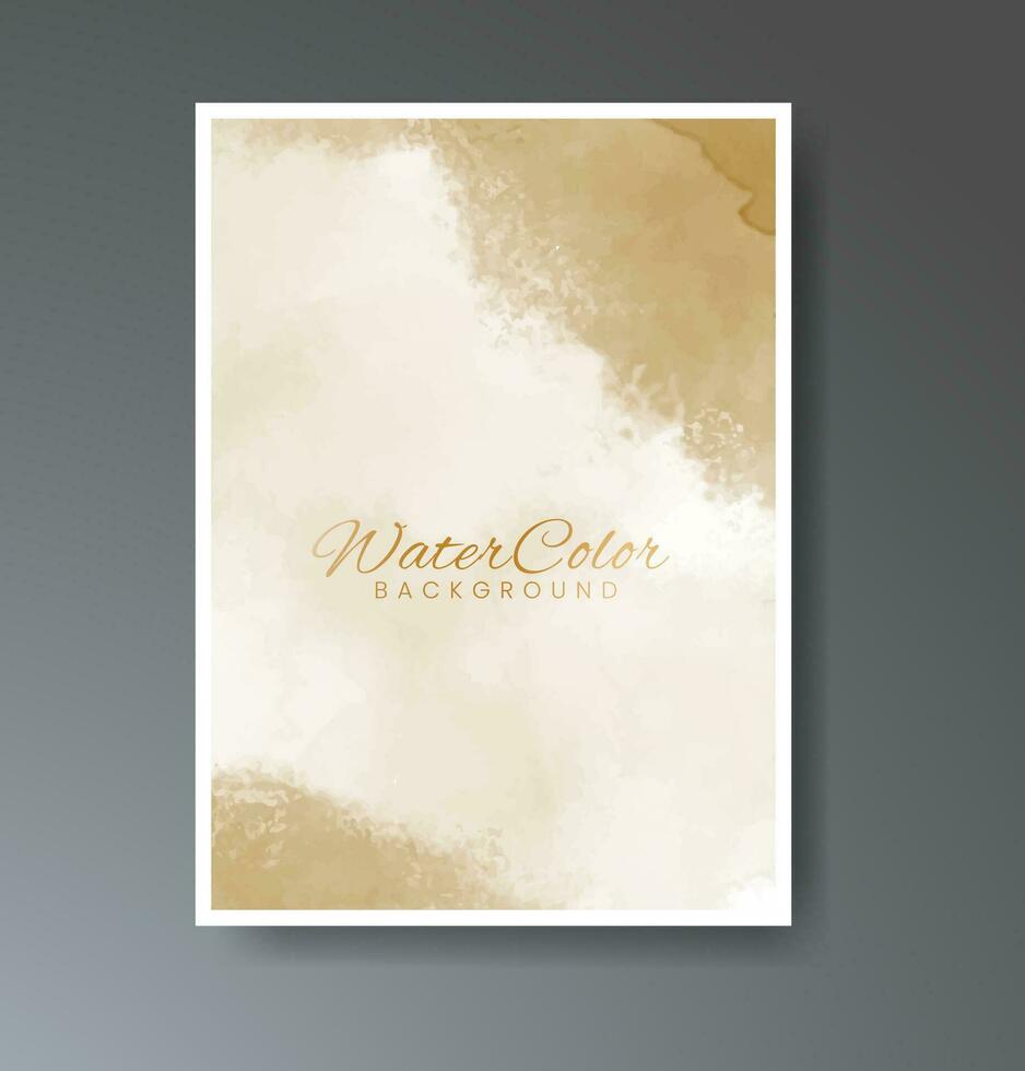 Cover template with watercolor background. Design for your cover, date, postcard, banner, logo. vector