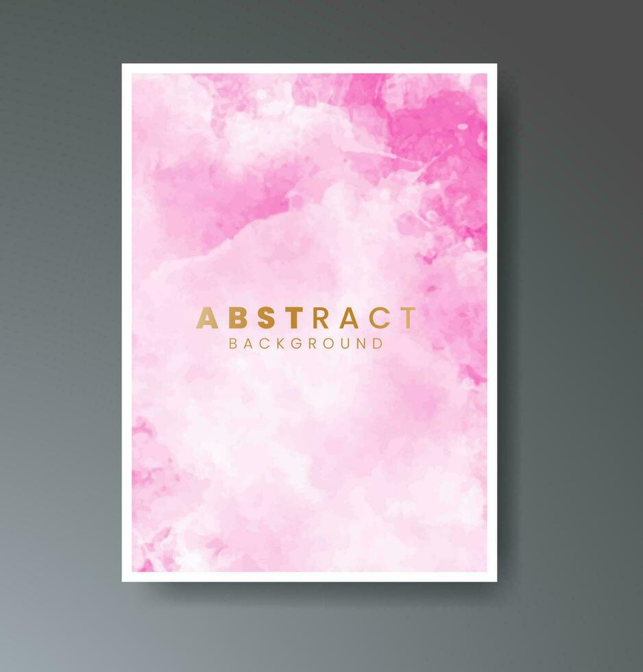 Cover template with watercolor background. Design for your cover, date, postcard, banner, logo. vector
