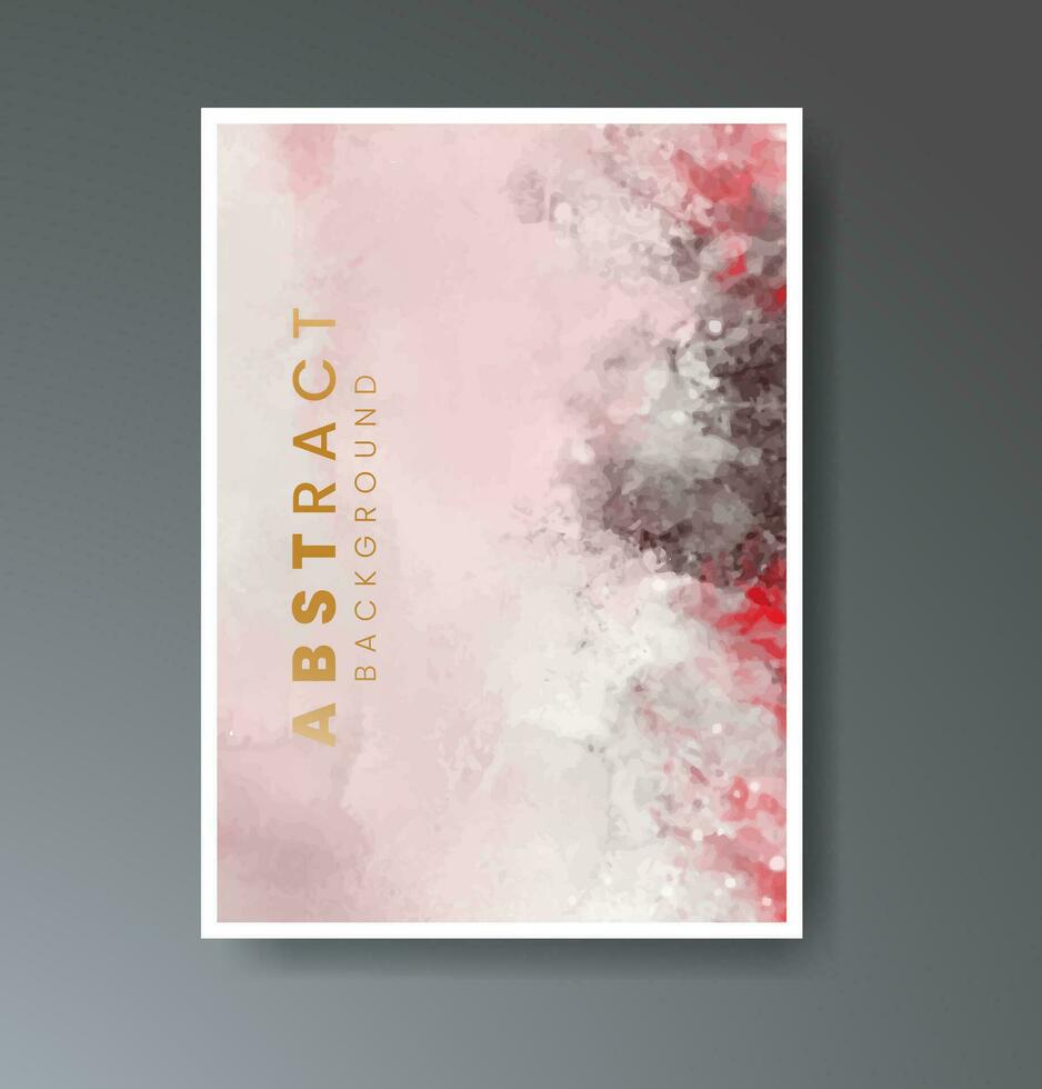 Cover template with watercolor background. Design for your cover, date, postcard, banner, logo. vector