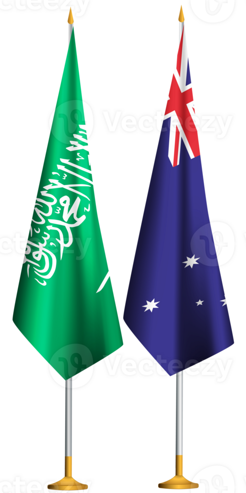 Australië, Saoedi-Arabië Arabië vlaggen samen png