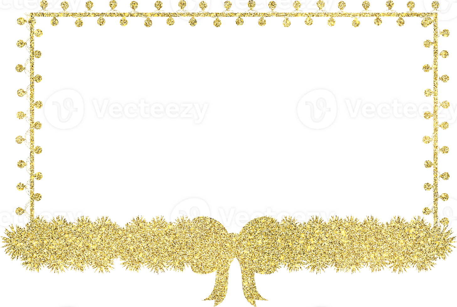 Golden new year illustration with glitter texture png
