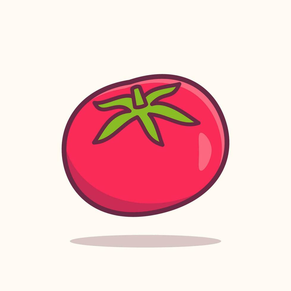 Tomato Illustration, Vegetable healthy food vector illustration