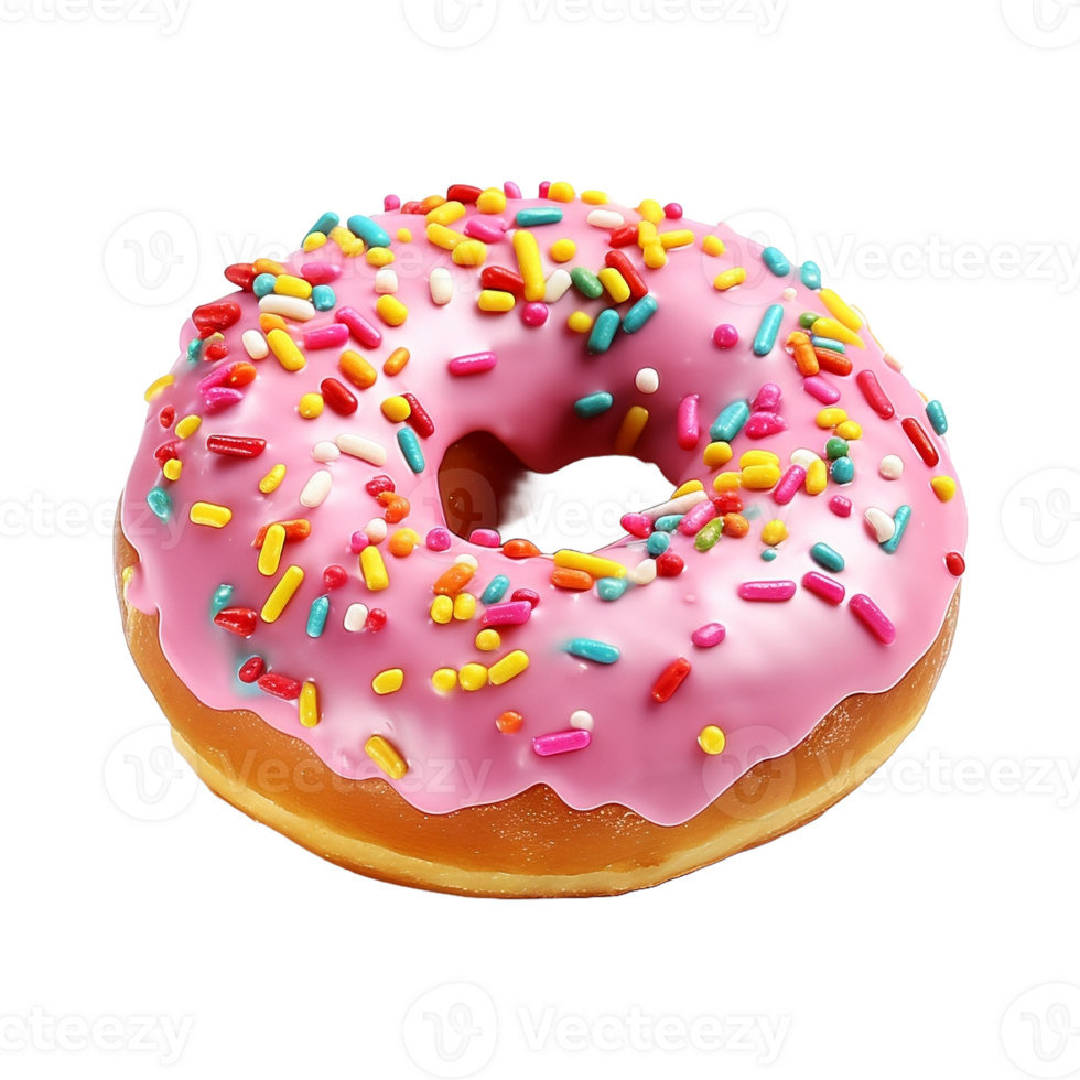 AI generated Colorful Donut on Transparent Background - Ai Generated png