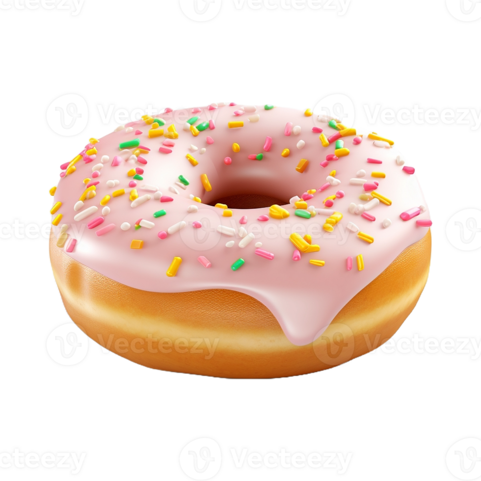 AI generated Colorful Donut on Transparent Background - Ai Generated png