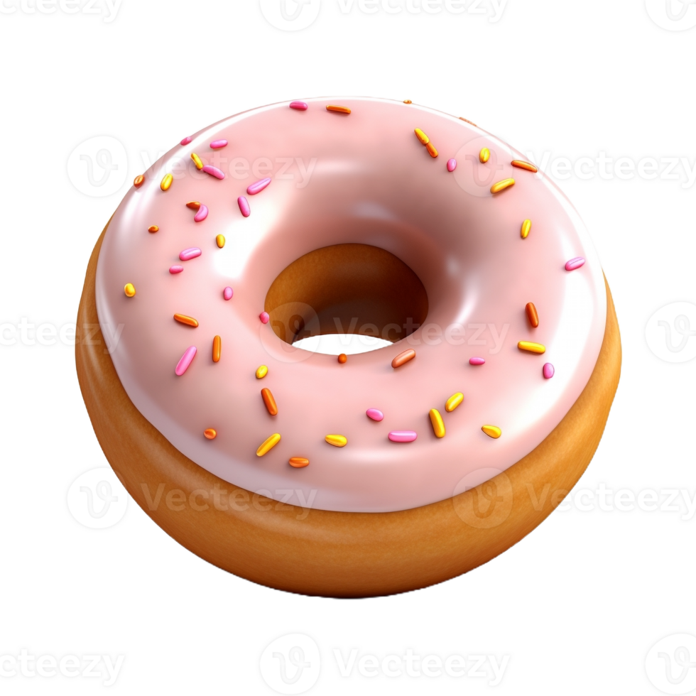 AI generated Colorful Donut on Transparent Background - Ai Generated png