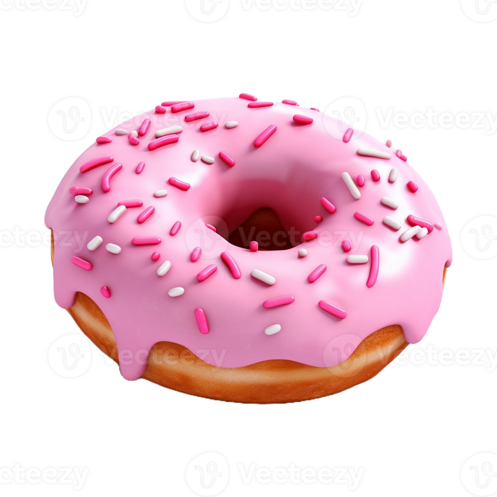 AI generated Colorful Donut on Transparent Background - Ai Generated png