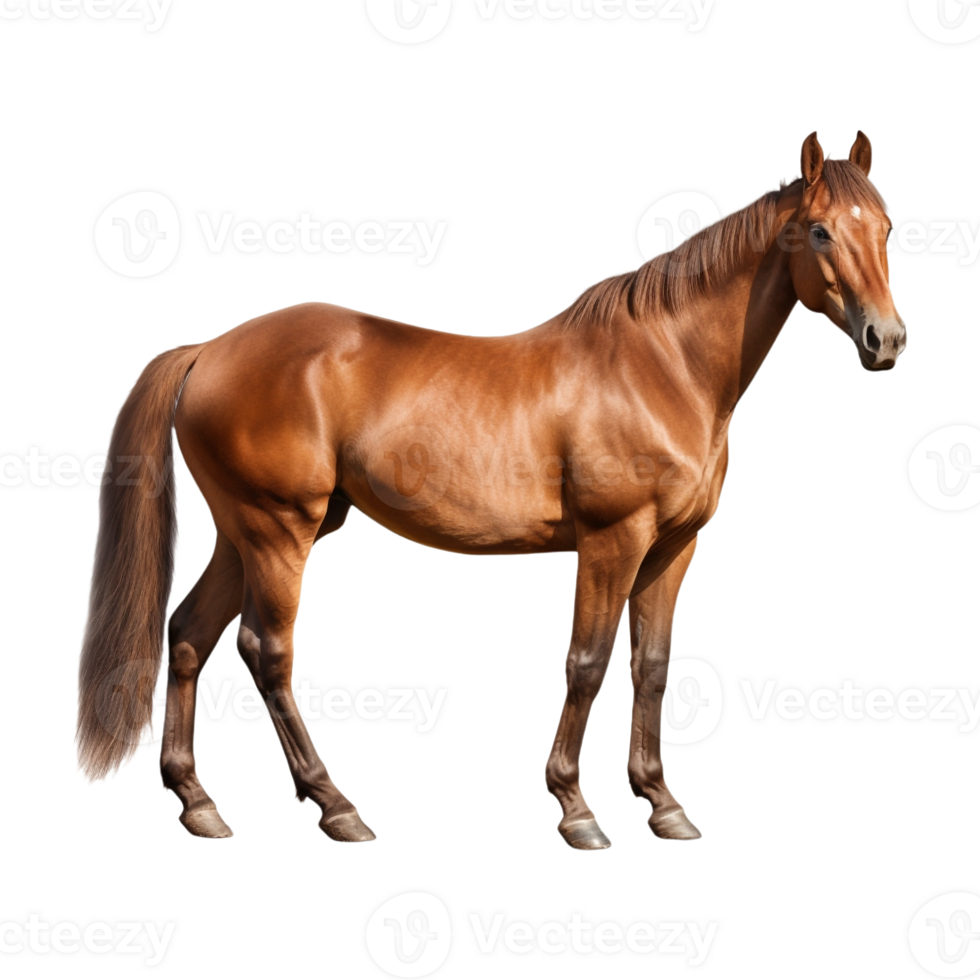 ai gegenereerd mooi paard Aan transparant achtergrond - ai gegenereerd png