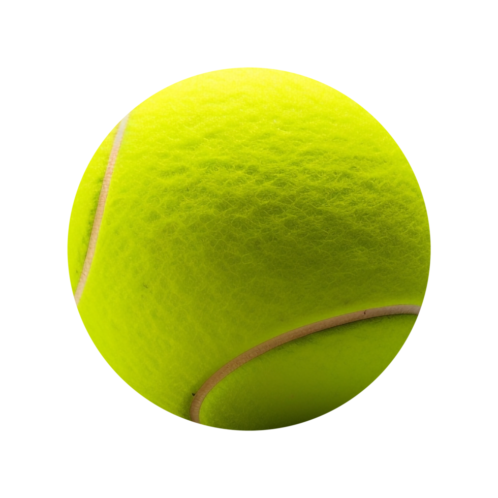 ai generado tenis pelota en transparente antecedentes - ai generado png