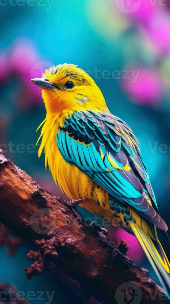 AI generated Beautiful Rare North American Bird photo