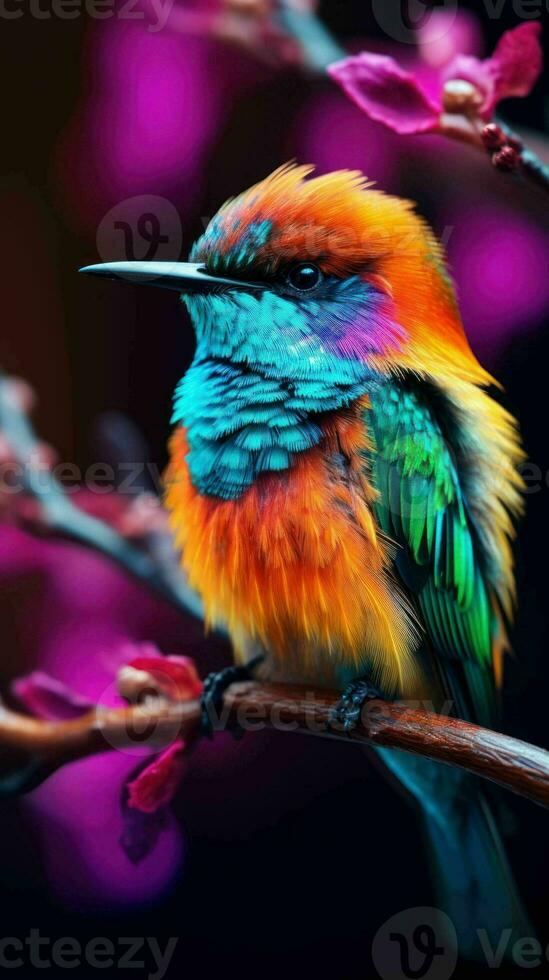 AI generated Beautiful Rare North American Bird photo