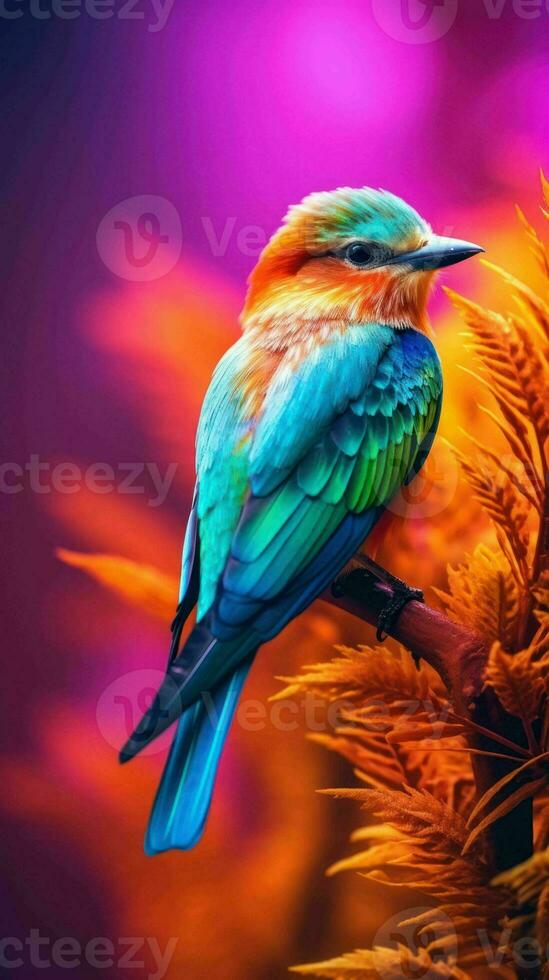 AI generated Beautiful Rare North American Bird photo