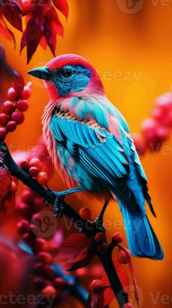 AI generated Beautiful Rare North American Bird photo