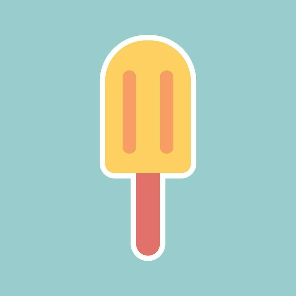 hielo crema icono. vector ilustración en plano estilo para verano tema diseño y concepto