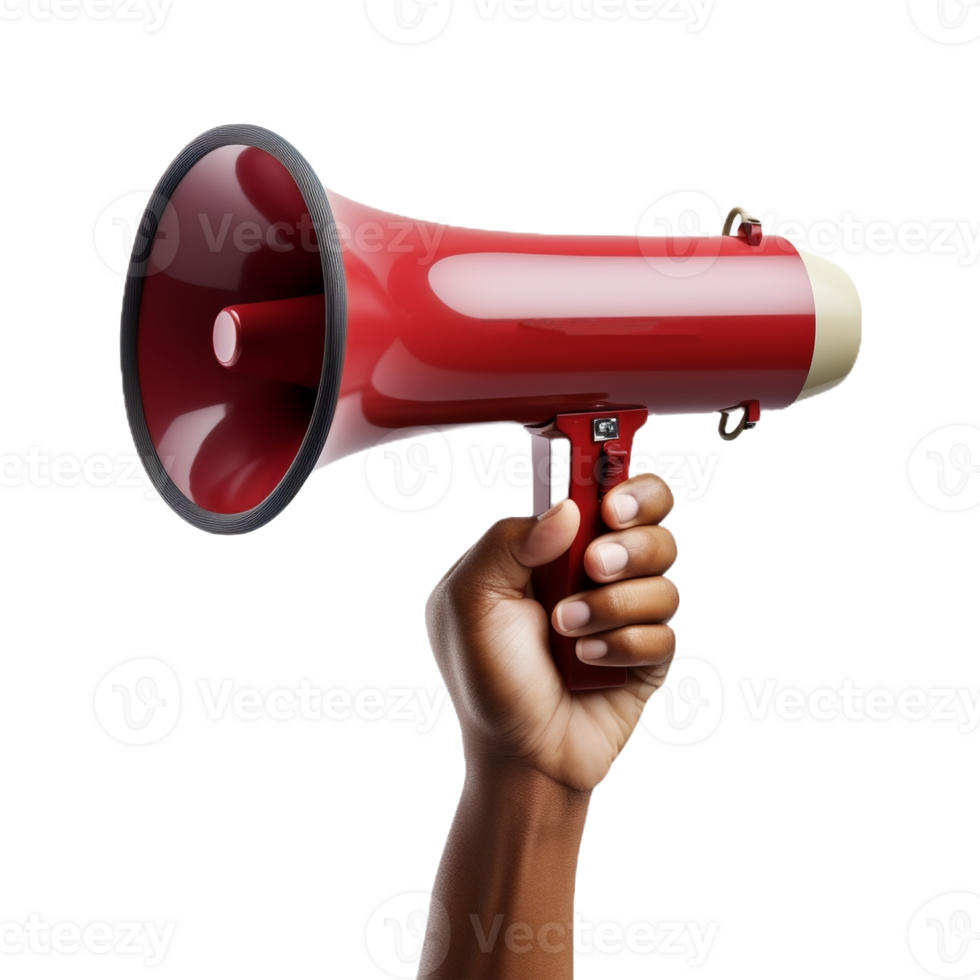 AI generated Announcement Megaphone on Transparent Background - Ai Generated png