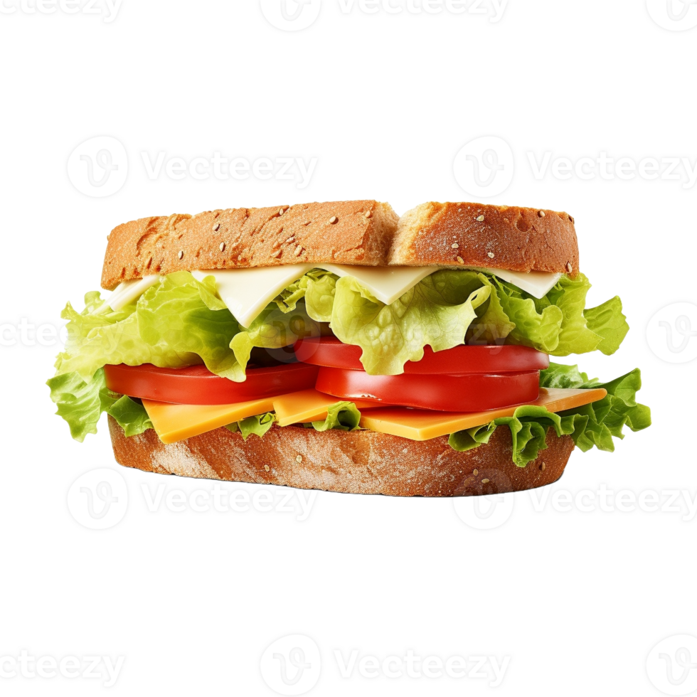 AI generated Bread or Sandwich on Transparent Background - Ai Generated png