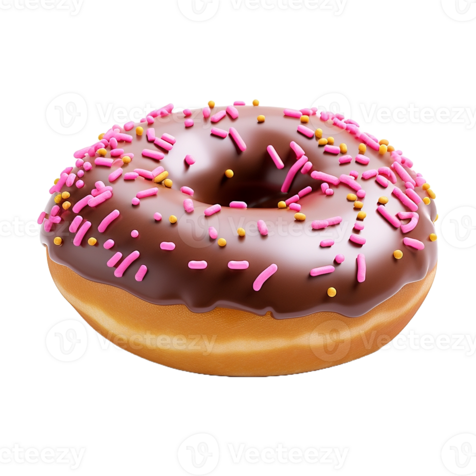 AI generated Colorful Donut on Transparent Background - Ai Generated png