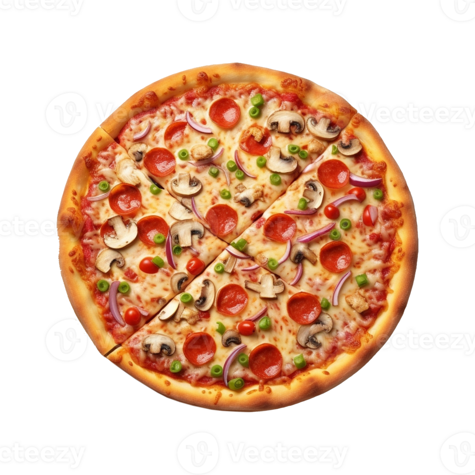 AI generated Pizza on Transparent Background - Ai Generated png