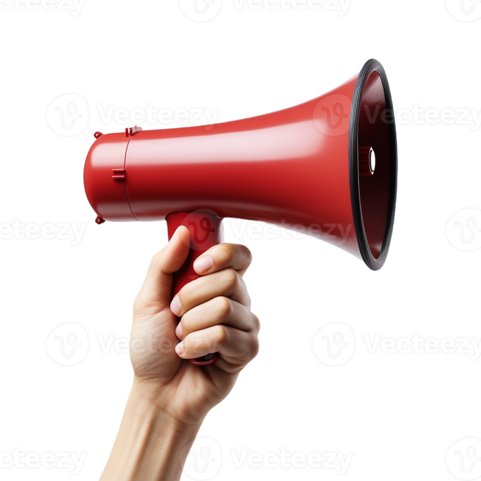 AI generated Announcement Megaphone on Transparent Background - Ai Generated png