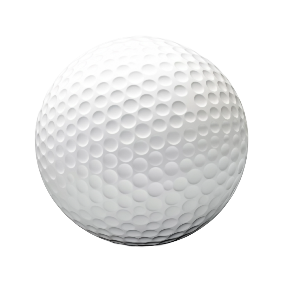 ai généré le golf Balle sur transparent Contexte - ai généré png