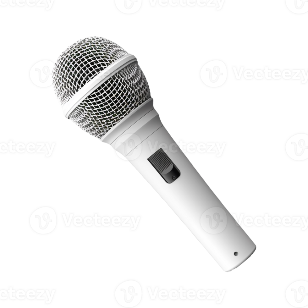 AI generated Podcast Microphone on Transparent Background - Ai Generated png