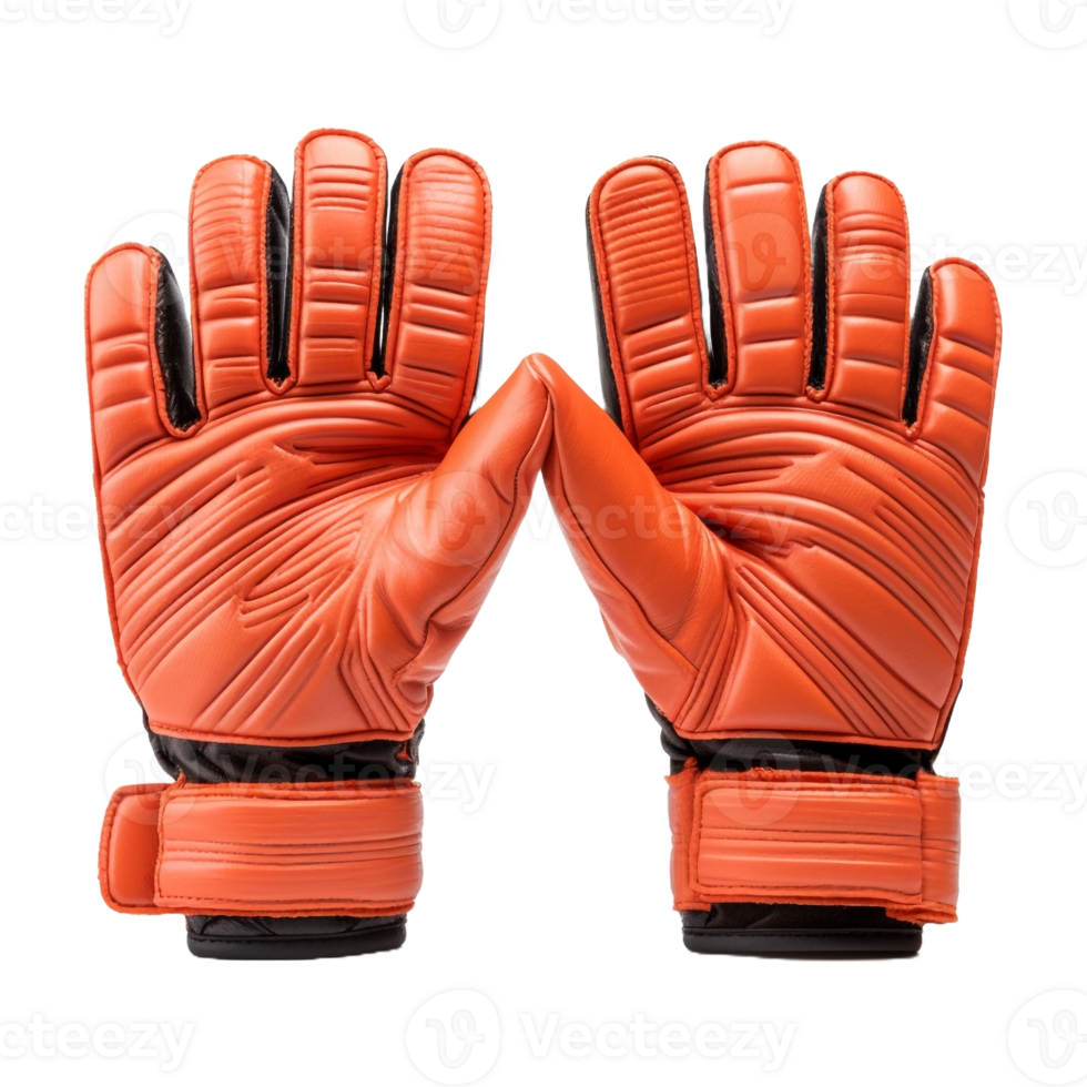 AI generated Football Goalkeeper Gloves on Transparent Background - Ai Generated png