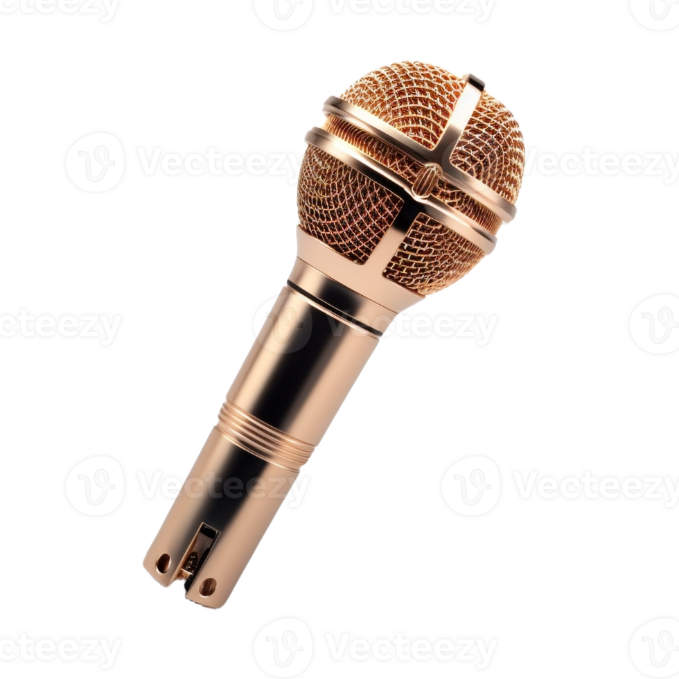 AI generated Podcast Microphone on Transparent Background - Ai Generated png