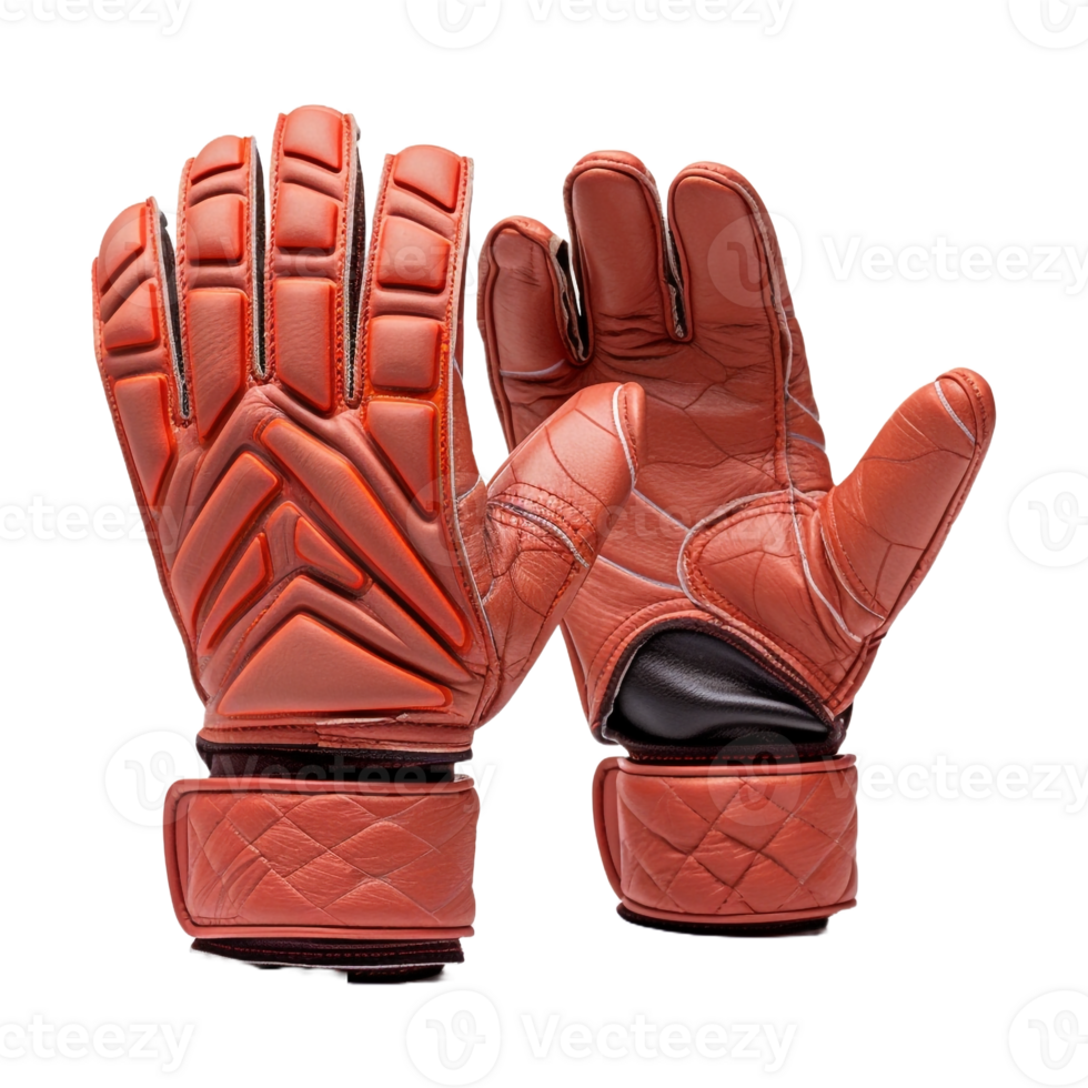 AI generated Football Goalkeeper Gloves on Transparent Background - Ai Generated png