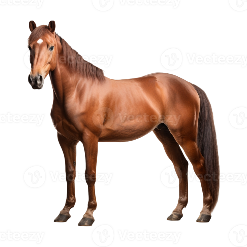 ai gegenereerd mooi paard Aan transparant achtergrond - ai gegenereerd png