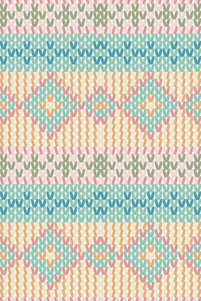 Texture of wool knit. Seamless knitted background. Vector illustration of knitwear for background, wallpaper, wrapping paper, webpage backdrop. Template for romantic winter greeting card.