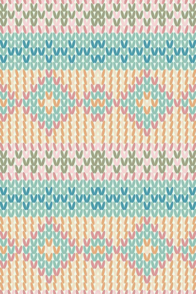 Texture of wool knit. Seamless knitted background. Vector illustration of knitwear for background, wallpaper, wrapping paper, webpage backdrop. Template for romantic winter greeting card.