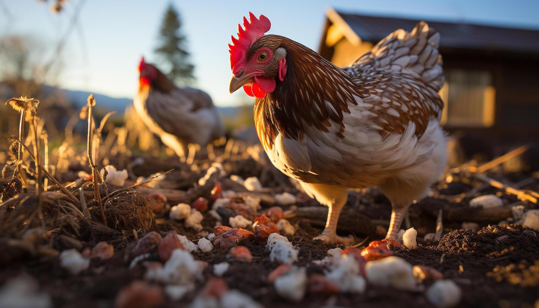 ai generado linda anadón con mullido plumas de pie, mirando a cámara generado por ai foto