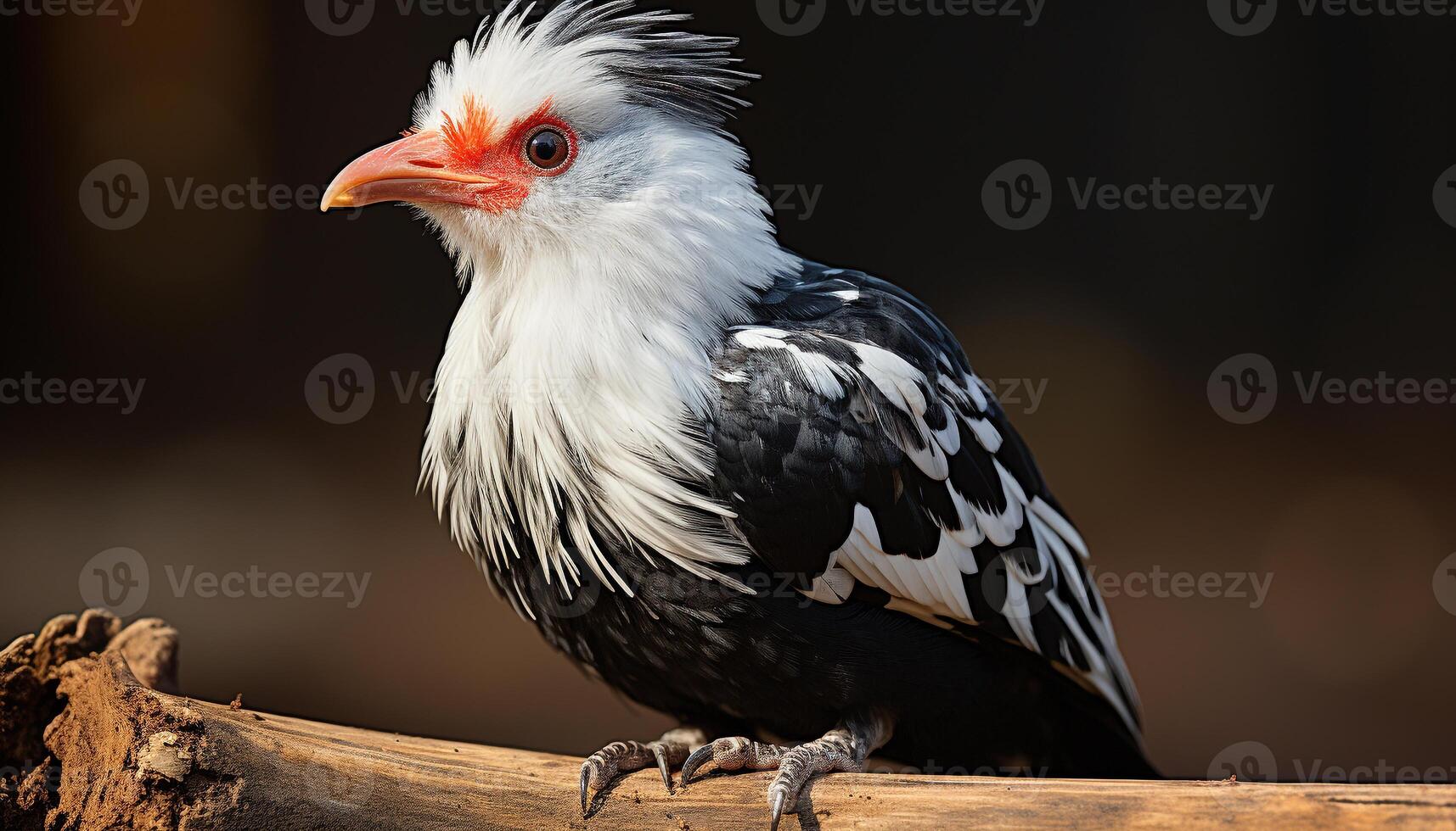 AI generated A cute rooster in a chicken coop, surrounded by nature