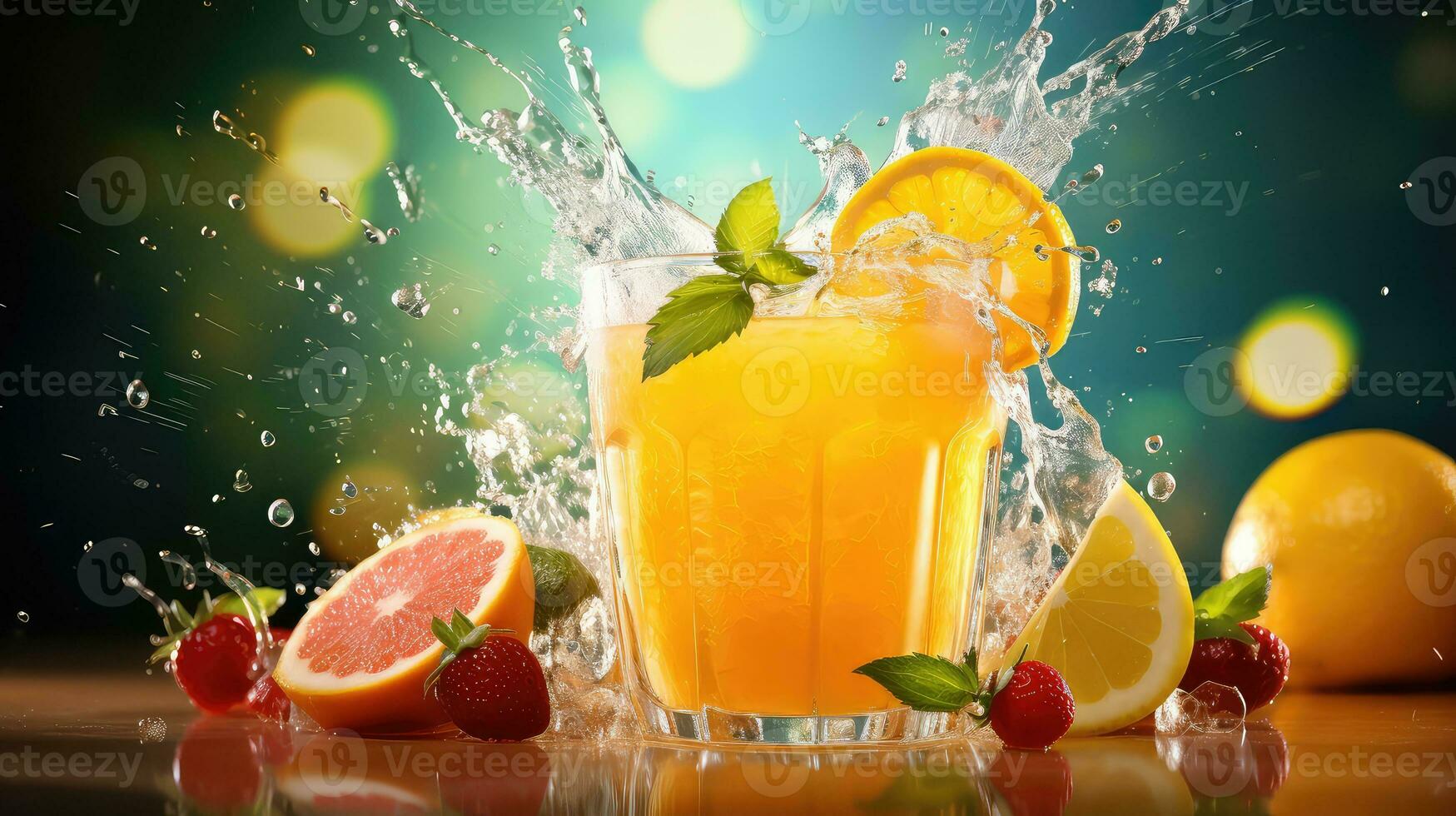 AI generated glass isolated juice drink zen ai generated photo