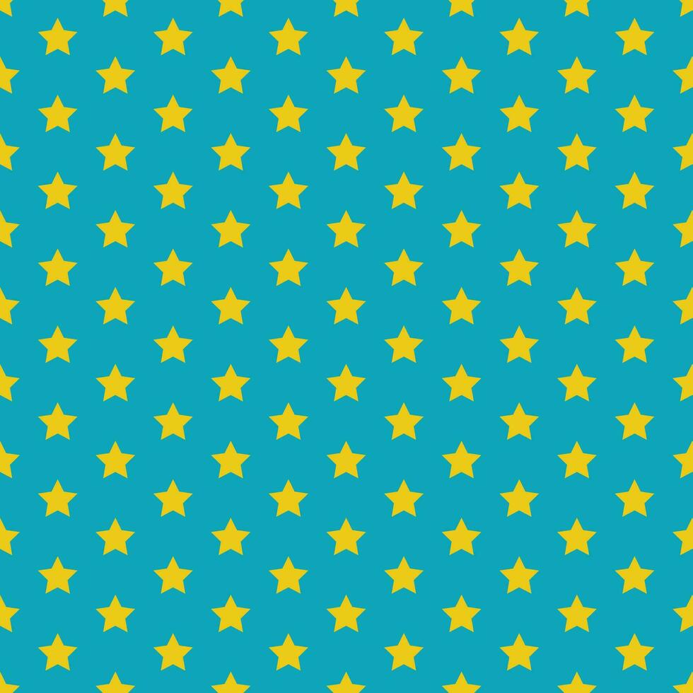 simple abstract seamlees yellow color star pattern vector