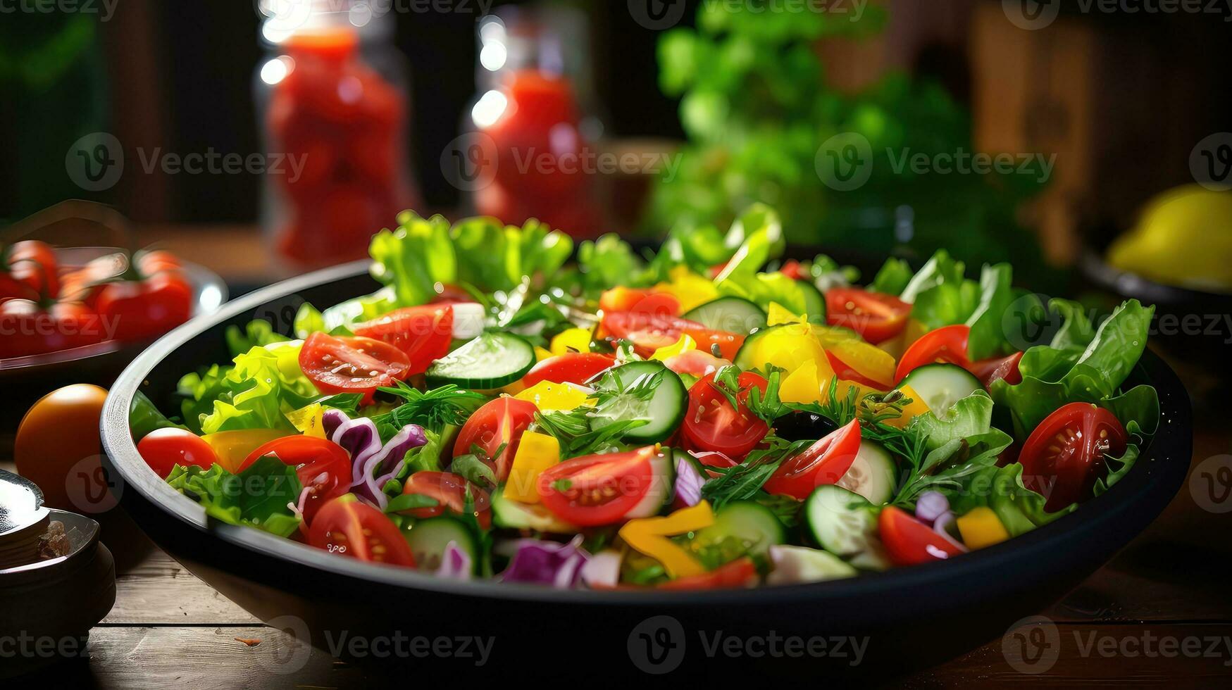 AI generated banner bowl vegan food mexican ai generated photo