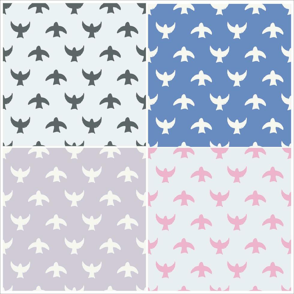 Pattern vector and background flowers pattern design