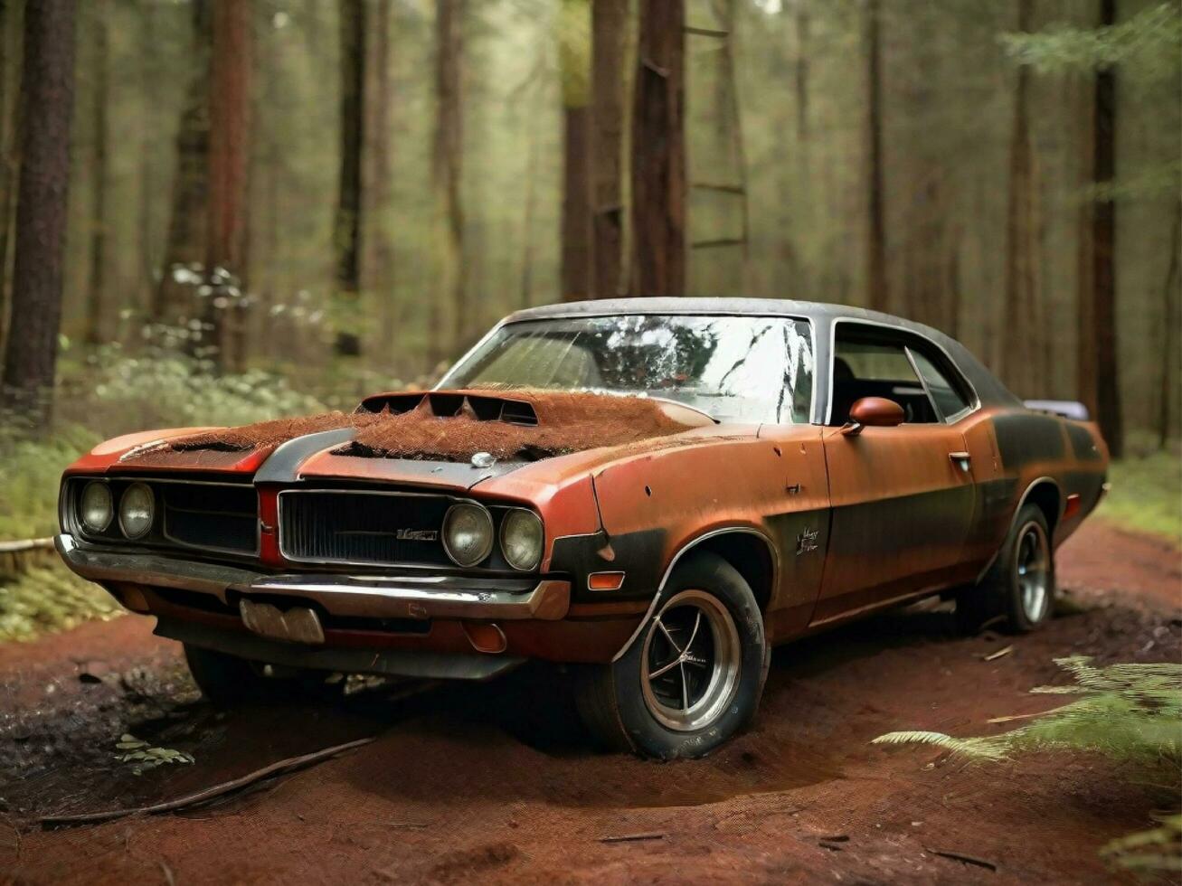 AI generated American Muscle Car photo